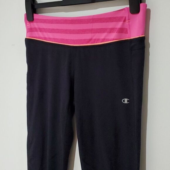 Champion medium black and pink athletic leggings - Picture 2 of 6
